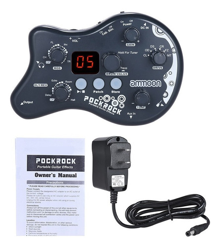 Procesador Multiefectos Ammoon Pockrock Para Guitarra