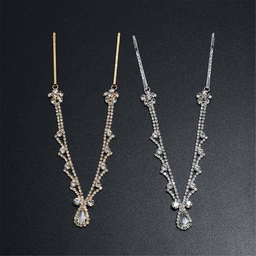 (gd) Chain Jewelry Indian For Rhinestone For Head Chain Hair
