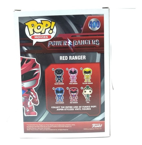 Funko Pop N°400 Power Rangers Ranger Rojo Sumun