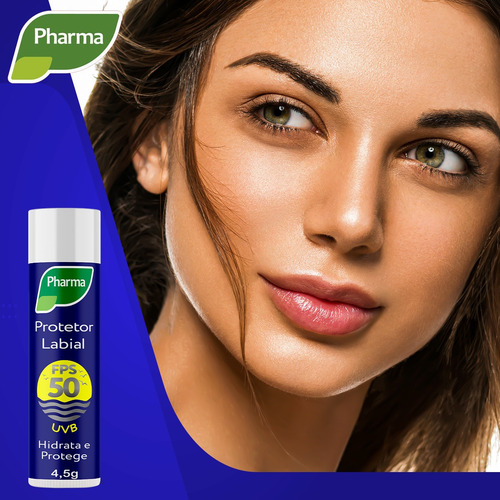 Imagem 2 de 3 de Protetor Labial Fps 50 Pharmatura Hidrata E Protege