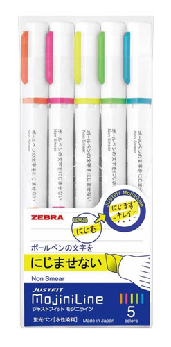 Set Destacadores Zebra Mojiniline Fluor - Japonés