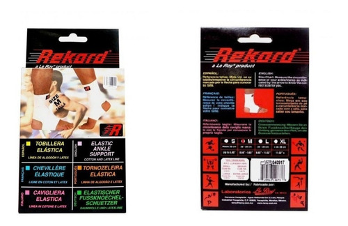 Tobillera Elastica Algodon/latex Le Roy Rekord