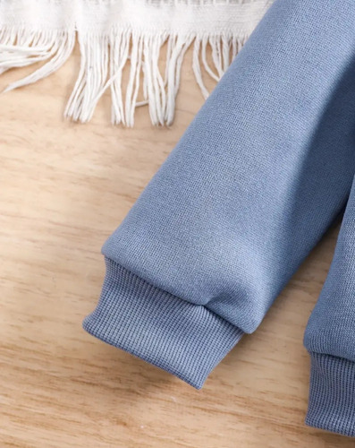 Conjunto Dos Piezas Pantalón, Sudadera Invierno Azul Azul Acero 2-3 Años