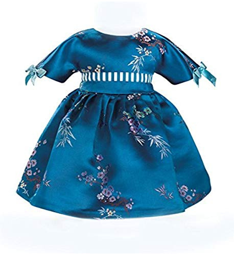 Vestido De Flores Azules Muñecas American Girl De 18.0...
