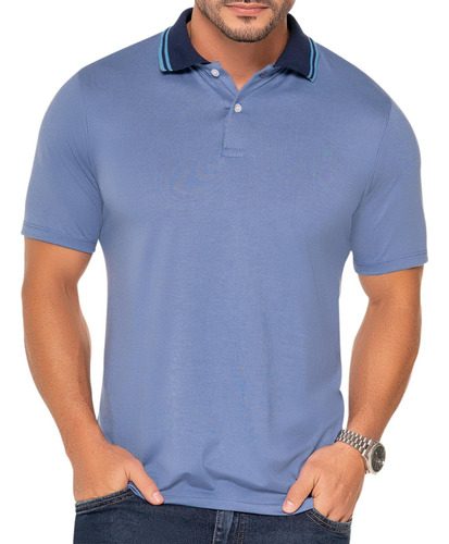 Camiseta Polo Felipe Azul Rey Para Hombre Croydon