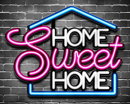 Cartel Home Sweet Home / Neón Led / Figuras / Leyendas