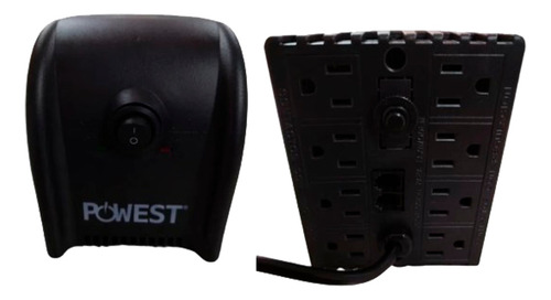 Regulador De Voltaje Powest Nrp2200-7313 2200va 8 Tomas 120v