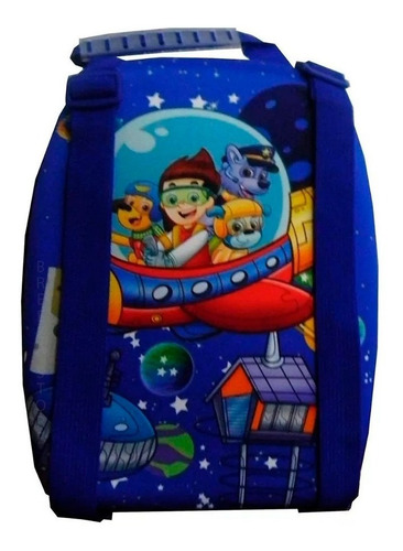 Imagem 4 de 6 de Kit Mochila Lancheira Estojo Dog Protection Vozz Mc3684 Azul