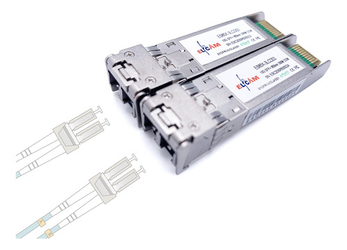 2 Modulo Transceptor Sfp+ Fibra Optica 10 Gb Conector