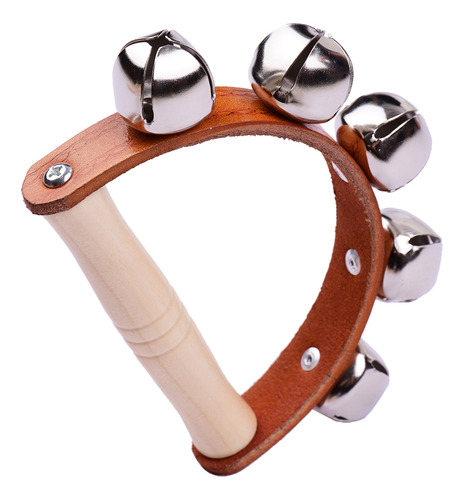 Juguete Musical Handbell, Mango De Madera, Instrumento Music