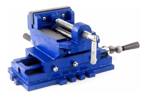 Imagen 4 de 8 de Morsa Plana Cruz De 4'' Apertura 100 Mm Reforzada P Taladro