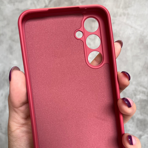 Funda Silicona Cubre Cámara Para Samsung S25/ S25plus/ Ultra Rojo S25 Plus
