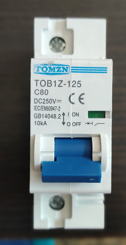Imagen 3 de 9 de Interruptores Dc Bipolar Kit Planta Solar, Breaker Baterías