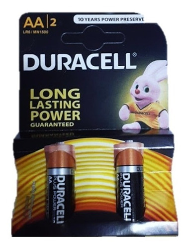 Par De Bateria Pila Duracell Aa