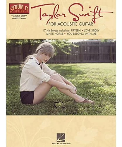 Libro:  Taylor Swift For Acoustic Guitar (strum It Guitar)