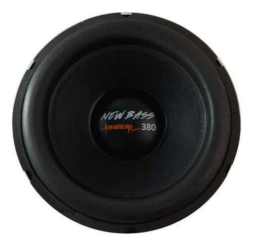 Alto Falante Sub Magnum 12 Poleg New Bass 380w 4+4 Ohms Trio Cor Preto