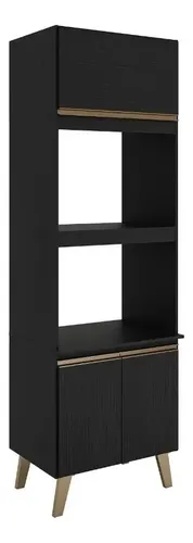 Torre Quente 2 Fornos Atlanta Carraro Preto Touch Preto