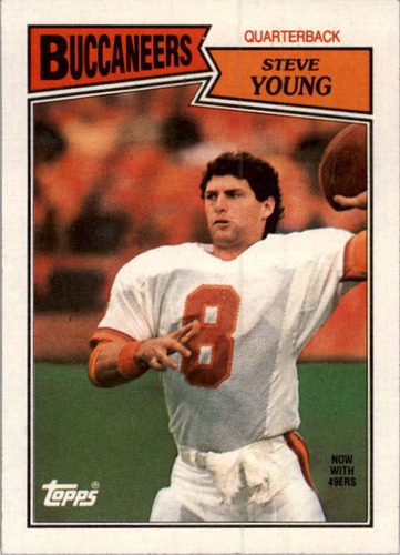 1987 Topps #384 Steve Young Bucaneros De Tampa Bay