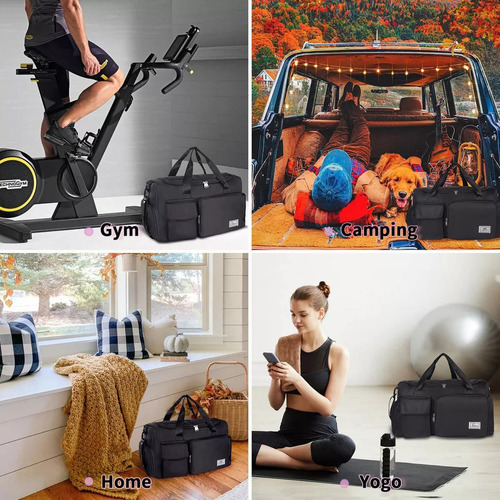 Bolsa De Gimnasio Impermeable De Gran Capacidad Con Comparti