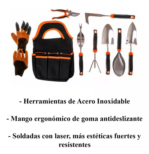 Herramientas de jardinería para mujer, herramientas de jardinería de acero  inoxidable, kit de jardinería para mujeres, incluye pala, pala, tenedor