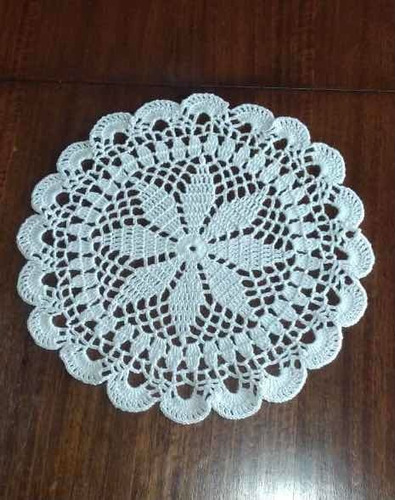 Paño / Centro De Mesa Hecho A Mano Tejido A Crochet