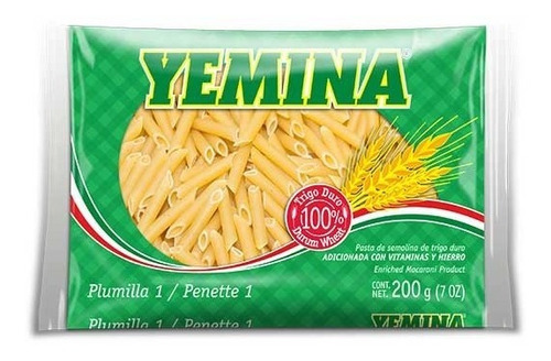  Pack De 24 Sopas Para Pasta Yemina  Plumilla #1  200 Gr