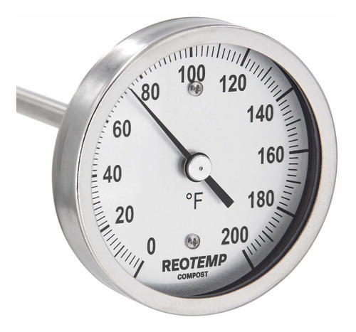 Reotemp Termmetro Para Abono, Para Trabajo Pesado, En Escala