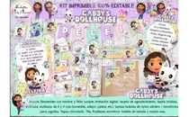 Comprar Kit Imprimible Candy Bar Casa De Muñecas Gabby 100% Editable