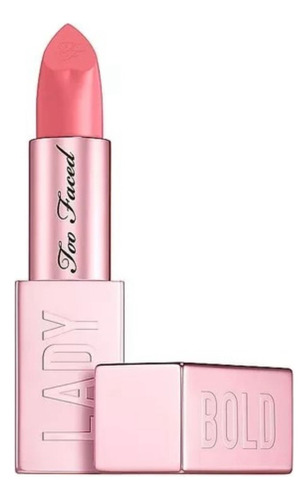 Labial Too Faced Lady Bold Power Pigment Lipstick Acabado Cremoso Color 02 Hype Woman