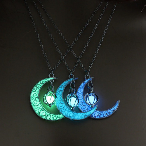 Collar Luna Lágrima Luminoso Glow Mujer Game Of Thrones
