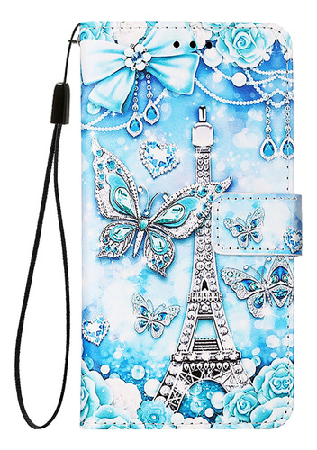 Funda Tipo Cartera De Piel Con Estampado Artístico Para Oukitel Oukitel-kickstand, Ranuras Para Tarjetas