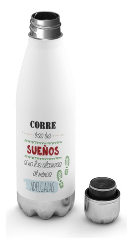 Botella De Agua Termica Corre Por Tus Sueños