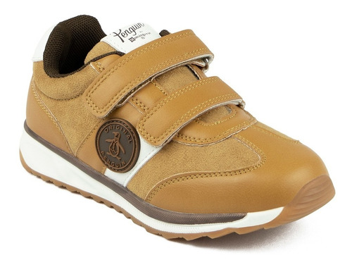 Tenis Original Penguin Infantil Para Niño Color Tan