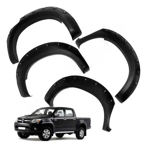 Kit Extensiones Tapabarros Offroad Hilux 2019 2020 2021
