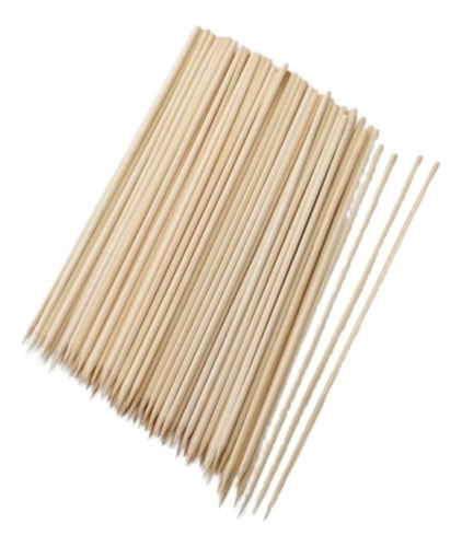 Palillo Para Brocheta De Bamboo 20 Cm 1 Paquete Con 100 Pz