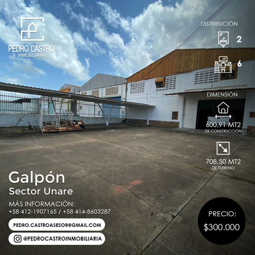  En Venta Galpón Ubicado En Plena Avenida De Unare En Puerto Ordaz, Bolivar, Guayana, Venezuela