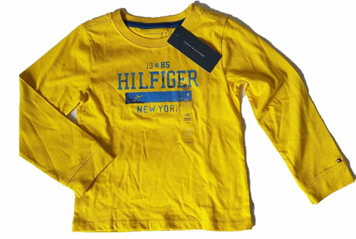 Camiseta Tommy Hilfiger Infantil Menino Manga Longa Original