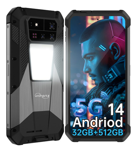 Teléfono Robusto Unihertz Shark 3 De 8849, 32 Gb, 512 Gb, 11600 Mah, 120 W, Cargador De 8300 G