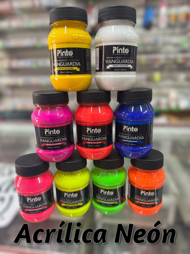 9 Pinturas Neon Pinto 100 Ml