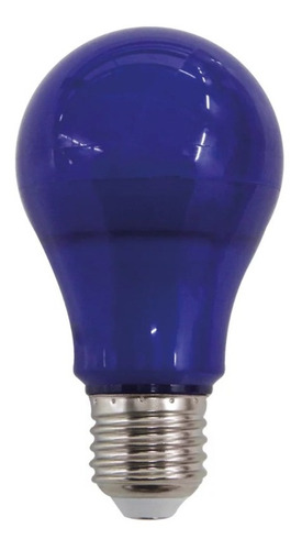 Imagem 1 de 4 de Luminatti - Lâmpada A60 Led 10w Bivolt E27 Azul - Lm212