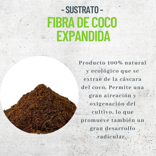 Saco Fibra De Coco Expandida 100 Lts Sustratos Para Cultivos