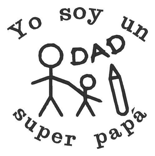 Playera Bordada Bdp1. Yo Soy Un Super Papá. Día Del Padre