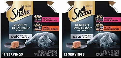 Sheba Perfect Portions Multipack De Pollo Y Salmón Entrée