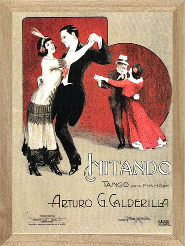 Tango Partituras , Cuadro, Poster, Afiche         L715