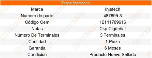 Sensor Cigüeñal Ckp 320i 6cil 2.2l 05_05 Injetech 8134307