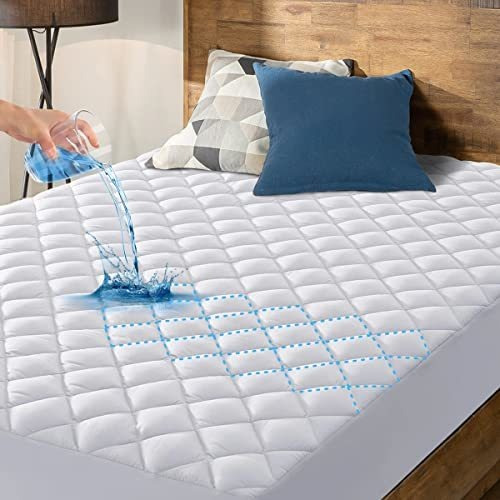 Protector De Colchón Hyleory Queen Size, Impermeable, Breath