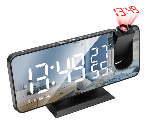 Despertador De Proyección, Reloj Digital Dual Para Personas