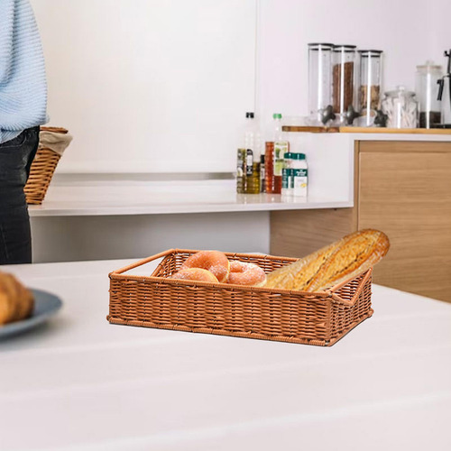 Cesta De Pan Tejida, Cesta De Picnic, Cesta De Frutas Para