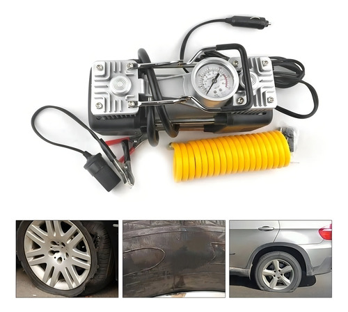 Compresor Inflador 2 Cilindros 150 Psi Auto Bicicleta Camion