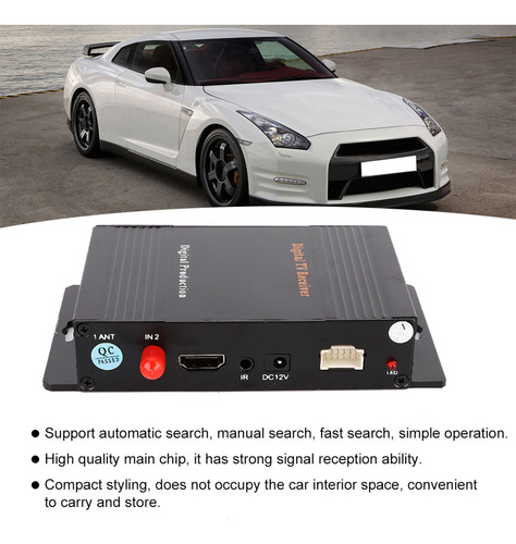 Imagen 7 de 10 de Caja De Tv Digital Para Coche Dvb-t Mpeg 4 Receptor Portátil
